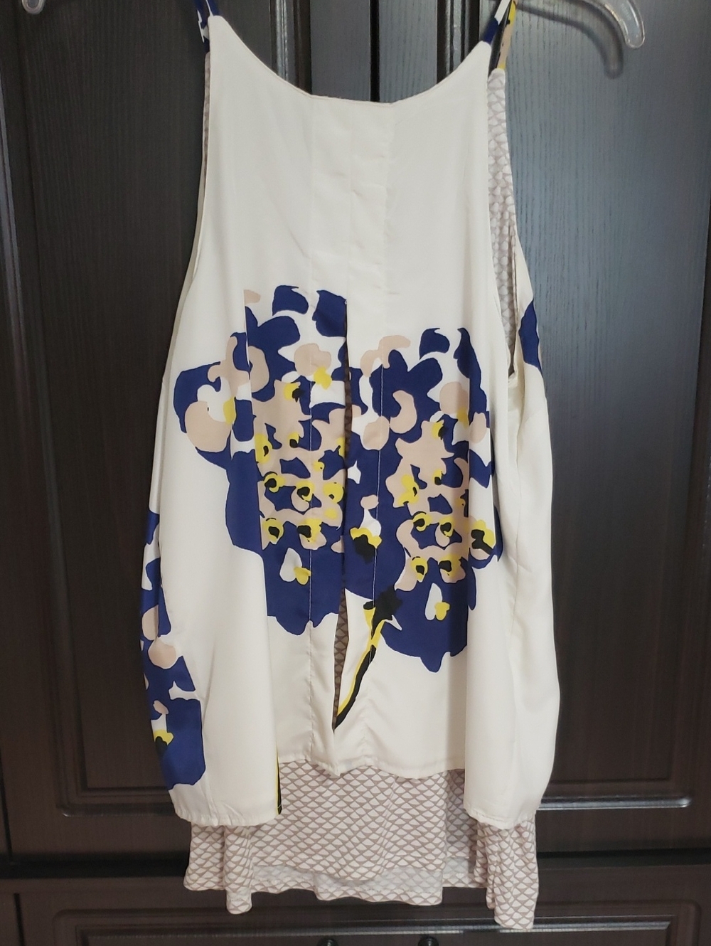 Anthropologie Porridge Layered Swing Split Back Tank, Floral Pattern, Size M - Picture 4 of 10